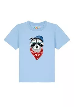 Футболка с принтом WASCHBR Watapparel, цвет blue soul