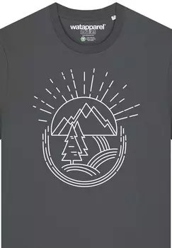 Футболка с принтом watapparel, антрацит