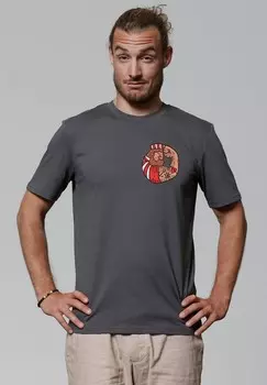 Футболка с принтом watapparel, антрацит