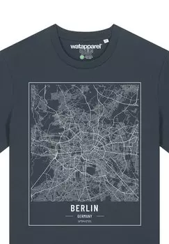 Футболка с принтом watapparel, антрацит