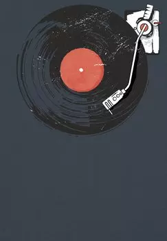 Футболка с принтом watapparel, антрацит