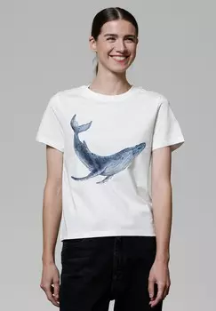 Футболка с принтом watapparel, белый