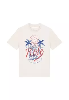 Футболка с принтом watapparel, белый