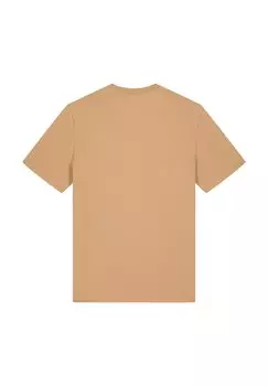 Футболка с принтом watapparel, бежевый