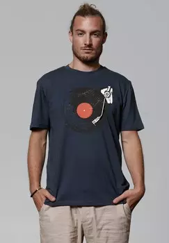 Футболка с принтом watapparel, бирюзовый