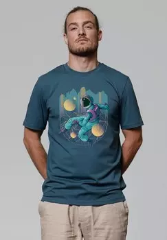 Футболка с принтом watapparel, бирюзовый