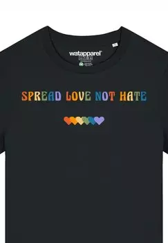 Футболка с принтом watapparel, черный