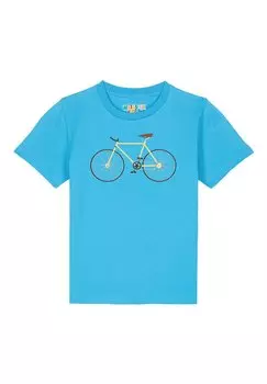 Футболка с принтом Watapparel, цвет aqua blue