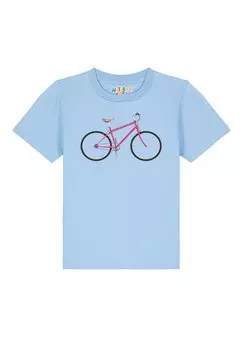 Футболка с принтом Watapparel, цвет blue soul