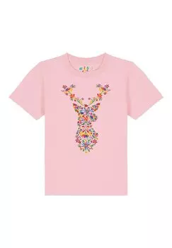 Футболка с принтом Watapparel, цвет cotton pink