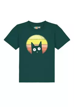 Футболка с принтом Watapparel, цвет glazed green