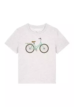 Футболка с принтом watapparel, цвет Mottled Light Grey