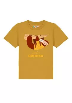 Футболка с принтом Watapparel, цвет ochre