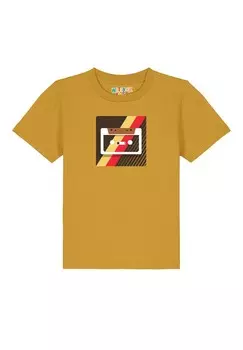 Футболка с принтом watapparel, горчично-желтый