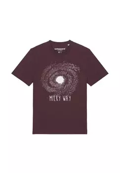 Футболка с принтом watapparel, коричневый