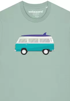 Футболка с принтом watapparel, мятный
