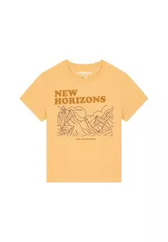 Футболка с принтом watapparel, оранжевый