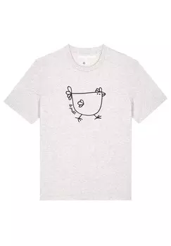 Футболка с принтом watapparel, серый