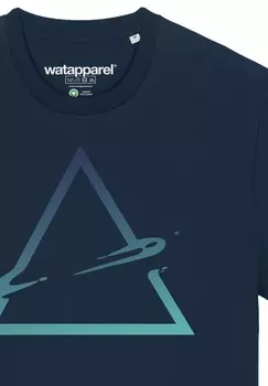 Футболка с принтом watapparel, синий