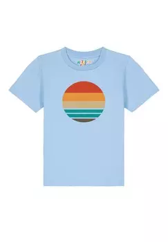 Футболка с принтом watapparel, светло-голубой