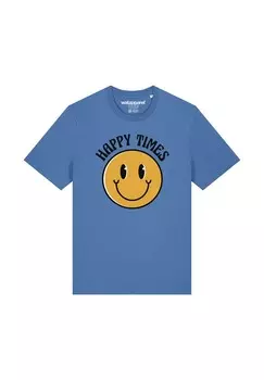 Футболка с принтом watapparel, светло-голубой