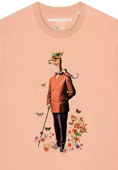 Футболка с принтом watapparel, светло-розовый