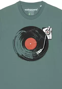 Футболка с принтом watapparel, темно-зеленый