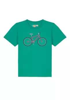 Футболка с принтом watapparel, зеленый