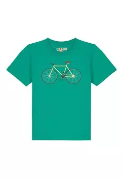 Футболка с принтом watapparel, зеленый