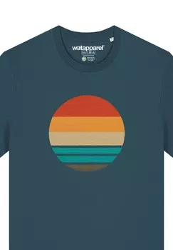 Футболка с принтом watapparel, зеленый