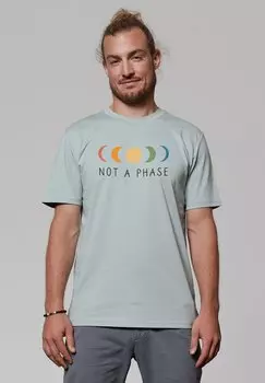 Футболка с принтом watapparel, зеленый