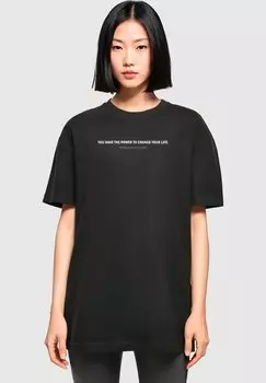 Футболка с принтом WD BELIEVE IN YOURSELF FR Merchcode, цвет black