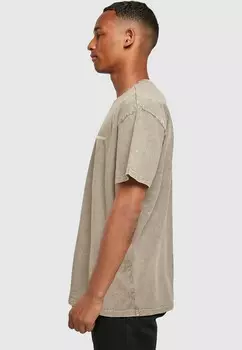 Футболка с принтом WD BELIEVE IN YOURSELF ACID WASHED HEAVY Merchcode, хаки
