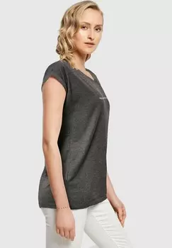 Футболка с принтом WD STRONG AS A EXTENDED SHOULDER Merchcode, серый
