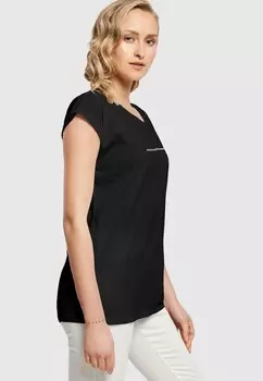 Футболка с принтом WD STRONG AS A EXTENDED SHOULDER Merchcode, черный