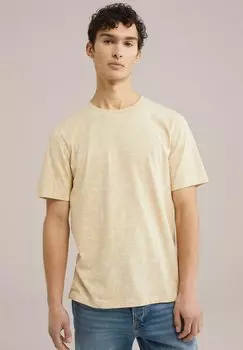 Футболка с принтом WE Fashion, бежевый
