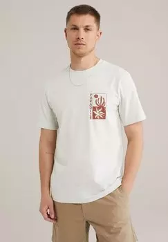 Футболка с принтом WE Fashion, бежевый