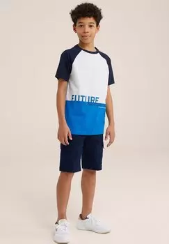 Футболка с принтом WE Fashion, цвет blue