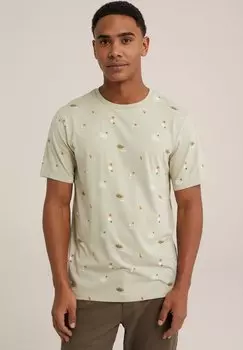 Футболка с принтом WE Fashion, цвет green