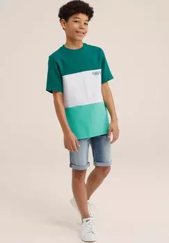 Футболка с принтом WE Fashion, цвет green