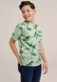 Футболка с принтом WE Fashion, цвет green