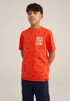 Футболка с принтом WE Fashion, цвет red