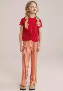 Футболка с принтом WE Fashion, красный