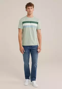 Футболка с принтом WE Fashion, мята