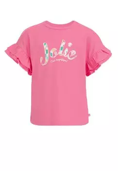 Футболка с принтом WE Fashion, розовая