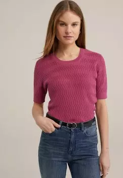 Футболка с принтом WE Fashion, розовый