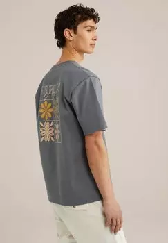 Футболка с принтом WE Fashion, сине-серый