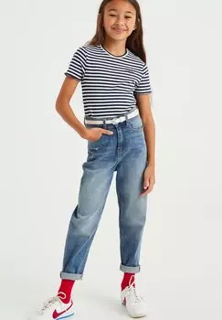 Футболка с принтом WE Fashion, синяя