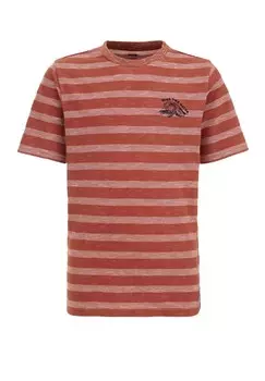 Футболка с принтом WE Fashion, светло-коричневый