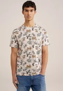 Футболка с принтом WE Fashion, светло-розовый